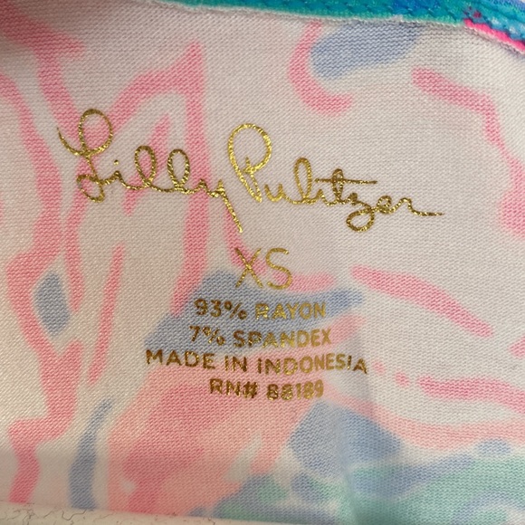 NWT Lilly Pulitzer UPF 50+ Sophie Dress in Blue Peri Viva La Lilly - Picture 4 of 6